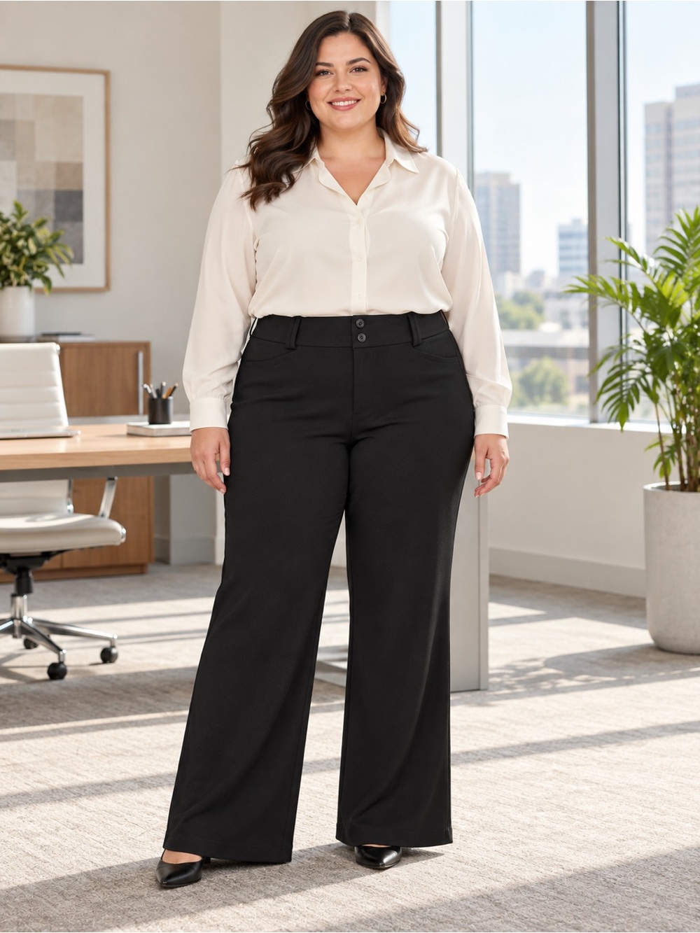 NWT New Torrid Bootcut Ponte Black Pants Size 24